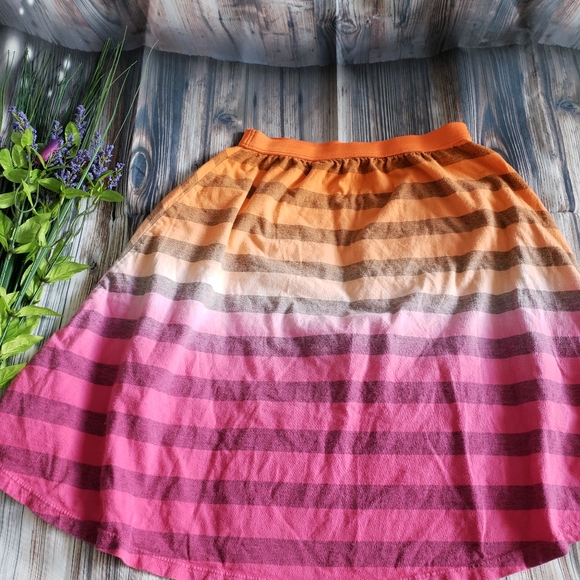 Children's place GIRLS STRIPED HI LO SKIRT SZ 5/6 - Picture 2 of 4